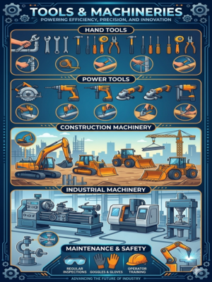 Tools and machineries